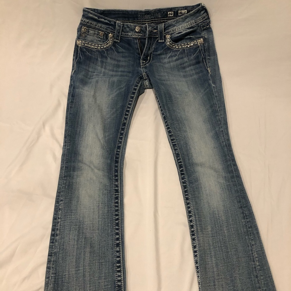 Miss Me Washed Slim Boot Jeans